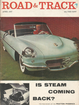 ROAD & TRACK 1957 APR - JAG SS & VETTE SS, PV444, KARMANN-GHIA, BRISTOL-ACE